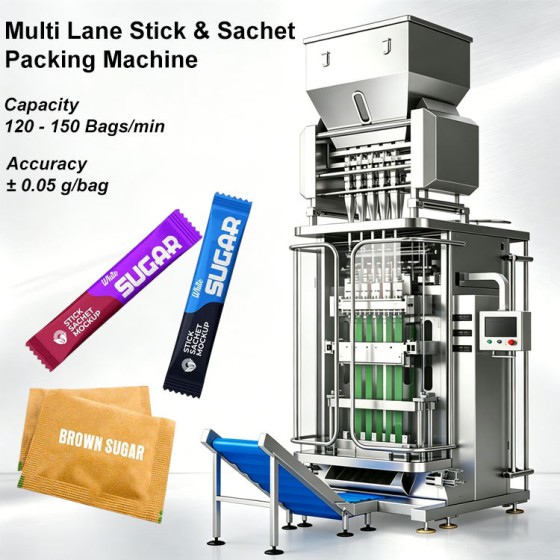Automatic Sugar Bag Sugar Stick Packing Machine