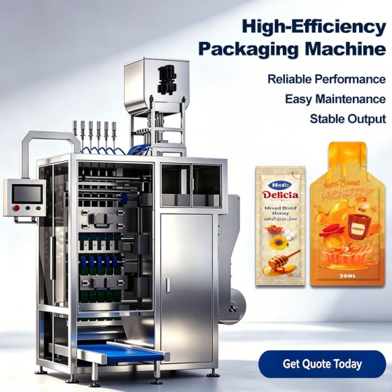 High Speed Automatic Syrup Honey Bag Honey Sachet Packing Machine